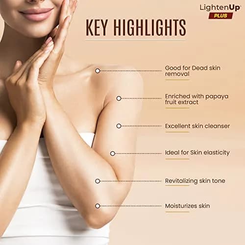 OMIC Lighten-Up Papaya Soap 100g | Brightening & Moisturizing for All Skin Types thumbnail 4