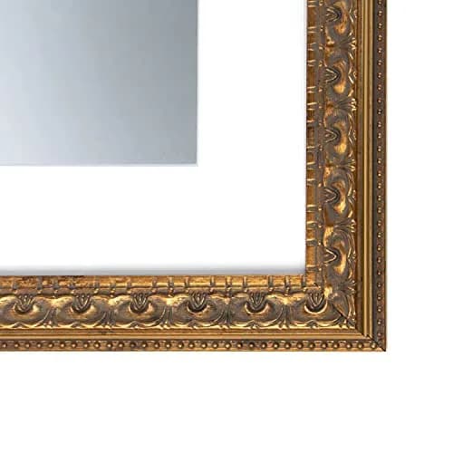 Golden State Art 11x14 Bronze Photo Frame White Mat for 8x10 Real Glass | Elegant Wall & Tabletop Decor thumbnail 2