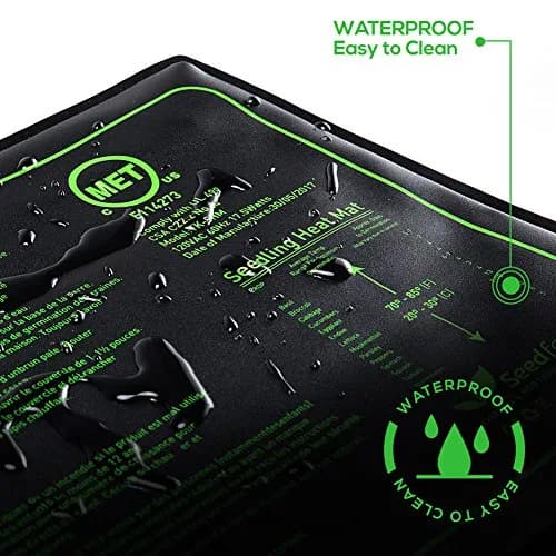 Seedfactor MET Certified Seedling Heat Mat 10" x 20" | Waterproof & Durable for Indoor Gardening thumbnail 5