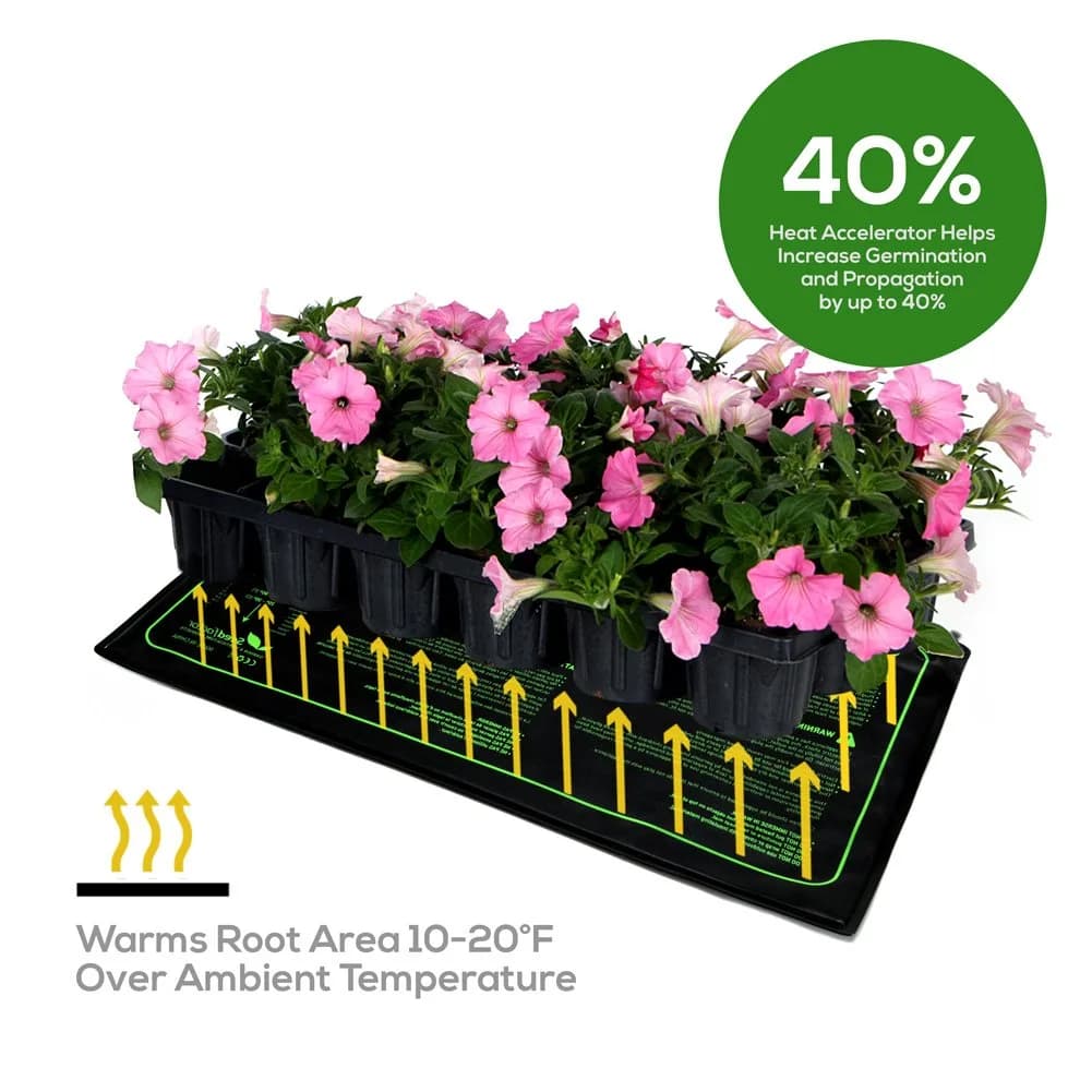 Seedfactor MET Certified Seedling Heat Mat 10" x 20" | Waterproof & Durable for Indoor Gardening - view 2