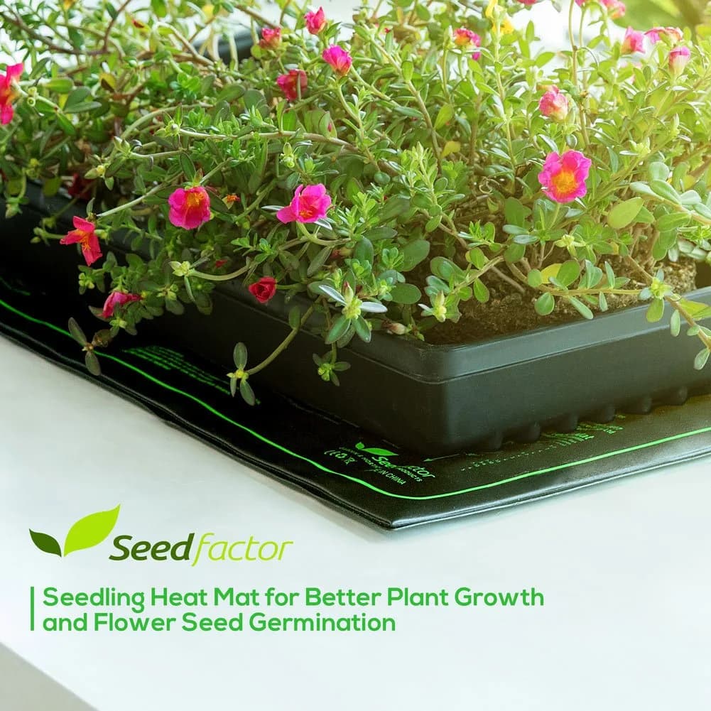Seedfactor MET Certified Seedling Heat Mat 10" x 20" | Waterproof & Durable for Indoor Gardening - view 3