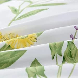 FADFAY Duvet Cover Set Full Shabby Chic Floral & Leaf | 100% Cotton, Hidden Zipper, Corner Ties (Full Size, 82x86 Inches) thumbnail 6