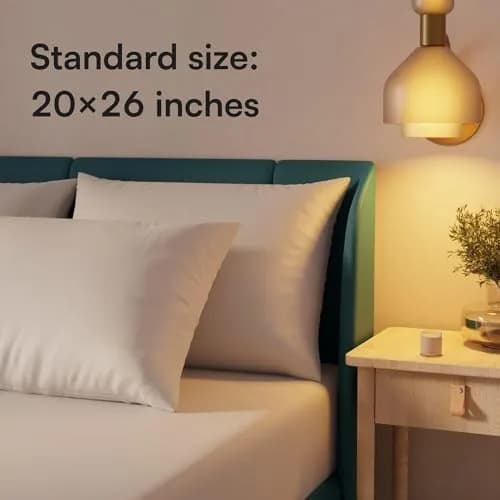 Niagara Waterproof Pillow Protectors - 4 Pack - Standard Size - White | 100% Waterproof, Zippered, Breathable thumbnail 7