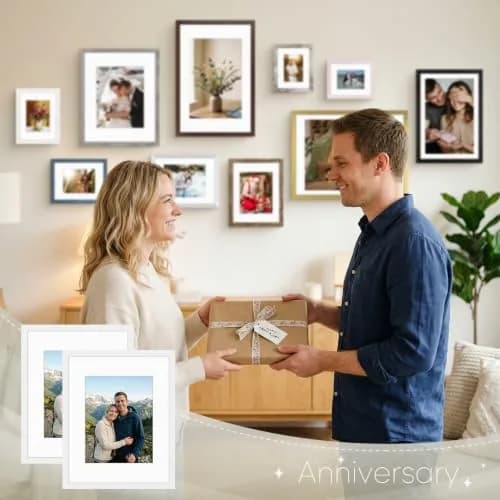 Golden State Art 16x20 White Picture Frame Mat for 11x14 Real Glass | Modern Wall & Tabletop Display thumbnail 7