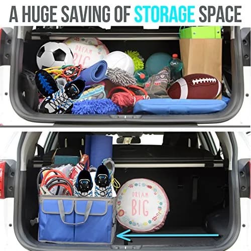Starling's Car Trunk Organizer Large Collapsible Waterproof Storage Box | Adjustable Compartments for SUV & Truck thumbnail 4
