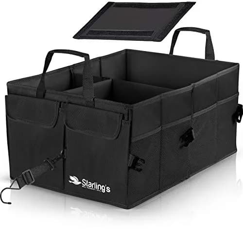 Starling's Car Trunk Organizer Large Collapsible Waterproof Storage Box | Adjustable Compartments for SUV & Truck thumbnail 7