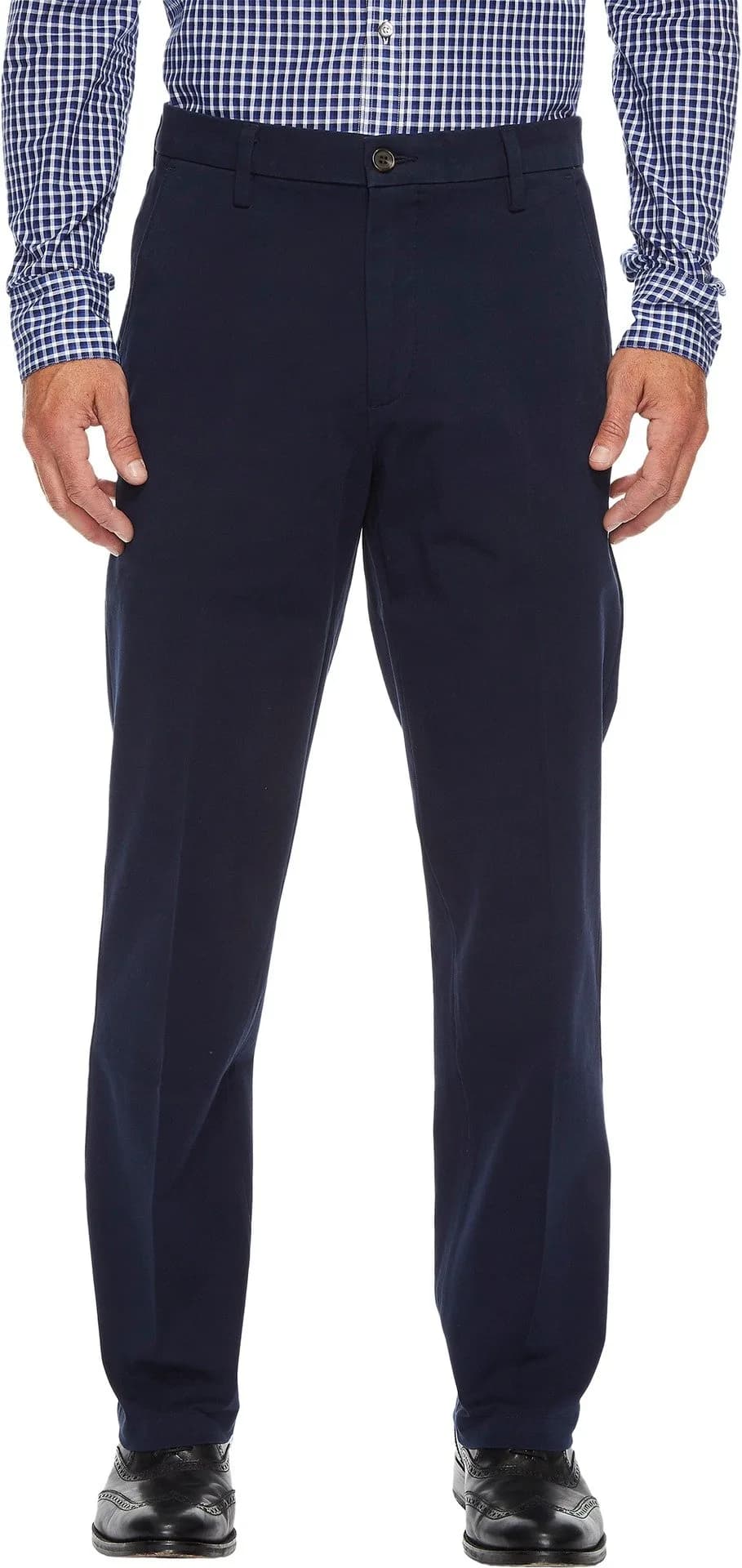 DOCKERS Men's Straight Fit Khaki Pants 36W x 29L | 4-Way Stretch, Classic Fit, Mid Rise, Cotton — Pembroke (Stretch)