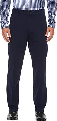 DOCKERS Men's Straight Fit Khaki Pants 36W x 29L | 4-Way Stretch, Classic Fit, Mid Rise, Cotton thumbnail 1