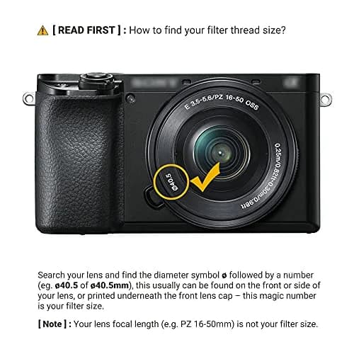 JJC 40.5mm UV Filter for Sony ZV-E10 II A6000 A6400 with 16-50mm Kit Lens | Protects Lens from Dust, Moisture, Scratches thumbnail 2