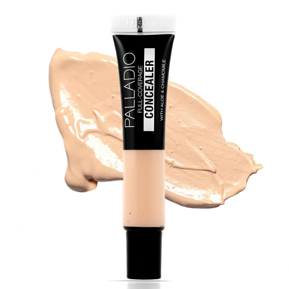 Palladio Full Coverage Concealer Creamy Face & Under Eye Formula 9.92g (0.35 oz) | Botanical Blend for Hydration — Custard