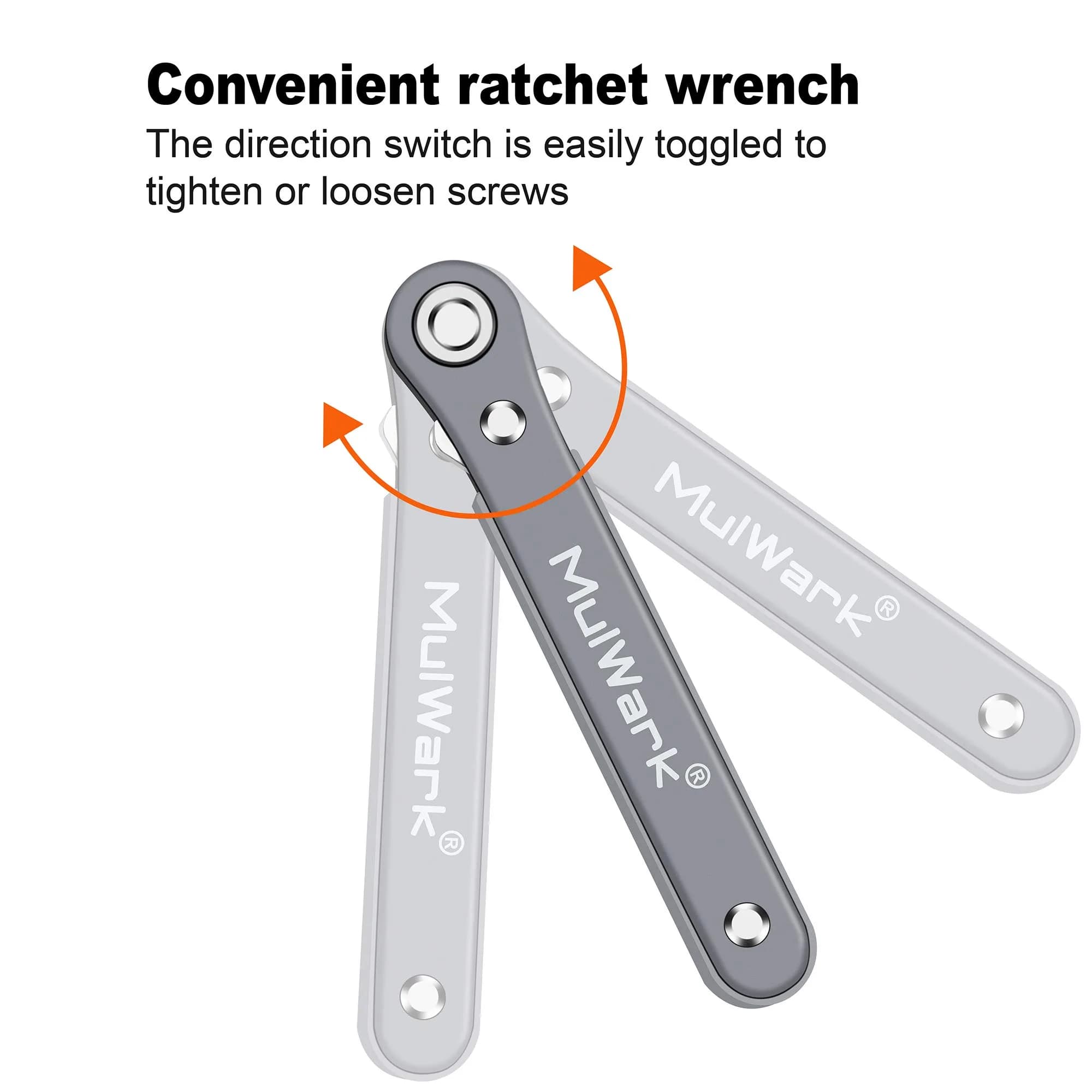 MULWARK 11pc Right Angle Screwdriver Set with 1/4" Hex Bits | Compact EDC Tool for Tight Spaces - view 4