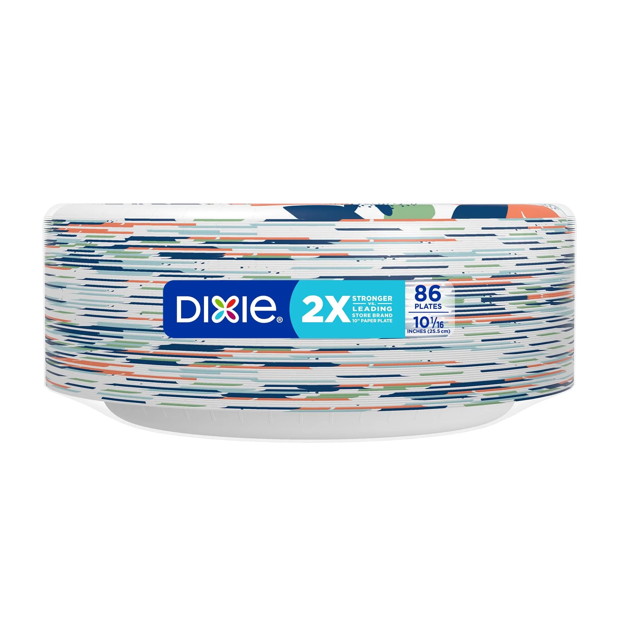 Dixie Large Paper Plates 10 Inch 86 Count | 2X Stronger Soak-Proof Cut Resistant - view 9
