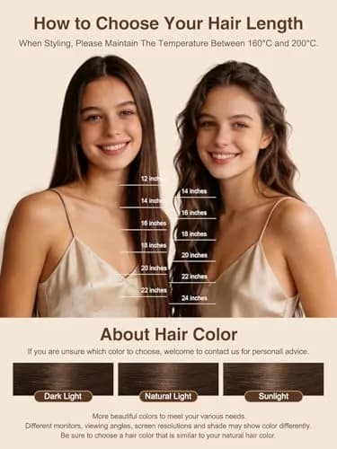 YILITE Tape In Hair Extensions Human Hair Medium Brown 20 Inch | Silky Straight, Reusable & Easy to Style thumbnail 6