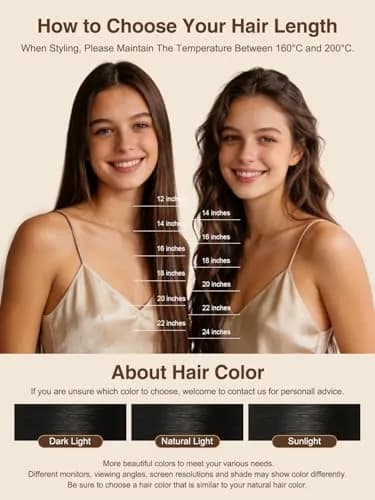YILITE Tape In Hair Extensions Human Hair 20 Inch Natural Black | Silky Straight, Reusable & Styleable thumbnail 6