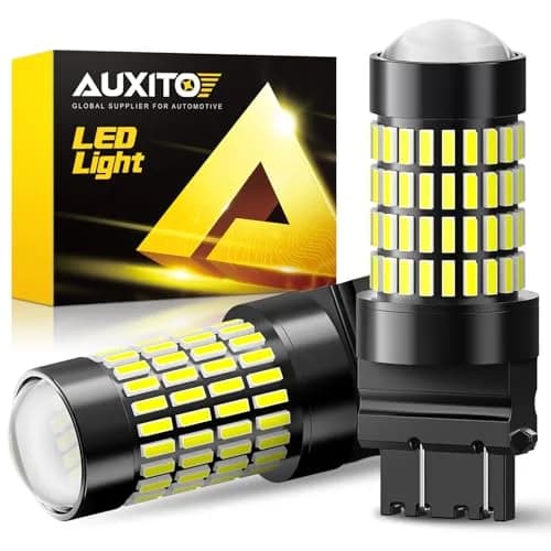 AUXITO 3157 LED Bulbs Reverse Lights 102SMD Ultra Bright 3056 3157 | 50,000+ Hour Lifespan, 360° HD Projector, 12V, Aluminum thumbnail 1