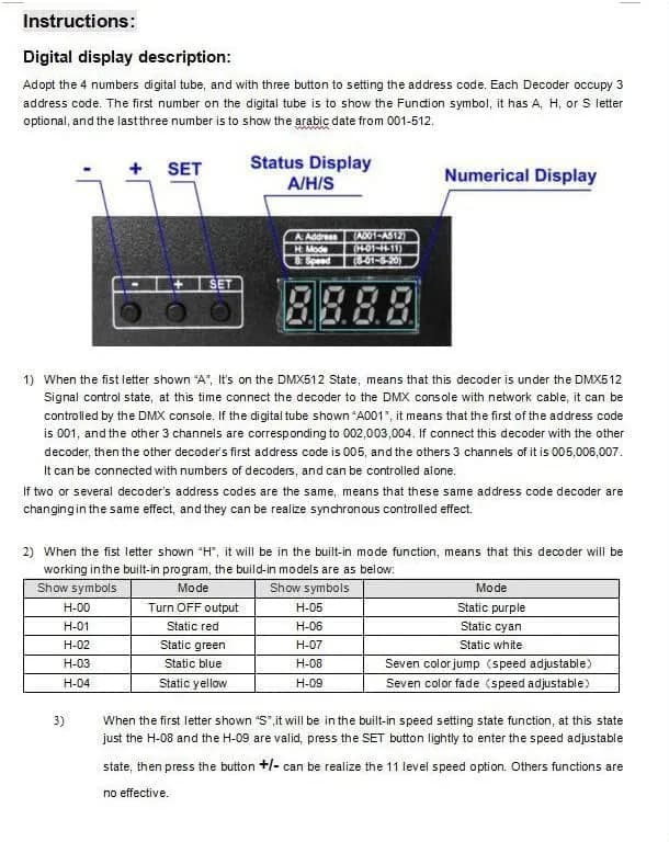 AMKI DMX 512 LED Decoder Controller 4CH Digital Display Decoder 12-24V DC | Controls 4 RGBW LED Strips Independently thumbnail 13