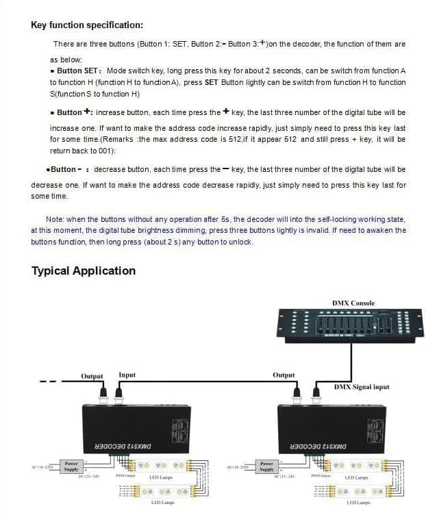 AMKI DMX 512 LED Decoder Controller 4CH Digital Display Decoder 12-24V DC | Controls 4 RGBW LED Strips Independently thumbnail 15