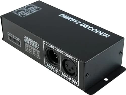 AMKI DMX 512 LED Decoder Controller 4CH Digital Display Decoder 12-24V DC | Controls 4 RGBW LED Strips Independently thumbnail 6