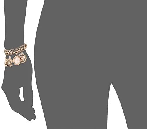 Anne Klein Women's Rose Gold Charm Bracelet Watch 18mm Case | Quartz Movement with Crystal Accents thumbnail 5