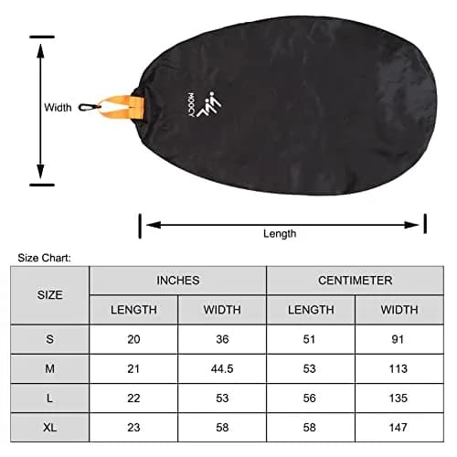 MOOCY Kayak Cockpit Cover for Sit-in Kayaks | Waterproof UV Protection, Fits 19"x35" | Keeps Hatch & Seat Clean thumbnail 2