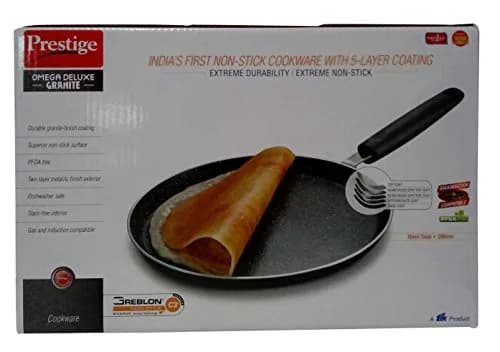 Prestige Manttra Omega Deluxe Granite Omni Dosa Tawa 280mm (11 inch) | Non-Stick Dosa Pan for Indian Kitchens thumbnail 1