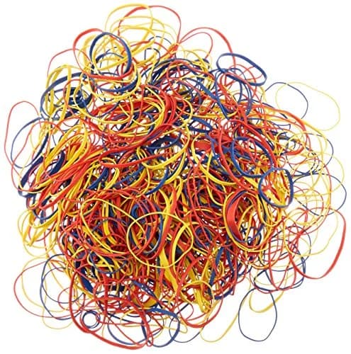 Amazon Basics Assorted Size and Color Rubber Bands | 0.23 kg (0.5 lb) Variety Pack thumbnail 3