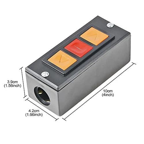 YXQ AC 600V 3A Push Button Switch for Electric Roller Shutter Garage Safety Door thumbnail 2