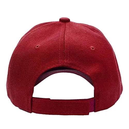 Falari Baseball Cap Adjustable Size for Running Workouts and Outdoor Activities All Seasons (1pc Burgundy) | Classic Sport Style thumbnail 3
