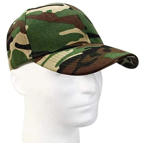 Falari Baseball Cap Adjustable Size for Running Workouts and Outdoor Activities All Seasons (1pc Woodland Camouflage) | Classic Sport Style thumbnail 5