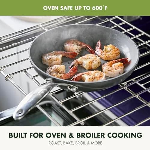 GreenPan Valencia Pro 2 Piece Ceramic Nonstick Skillet Set | 8" & 10" Durable & Oven Safe thumbnail 5