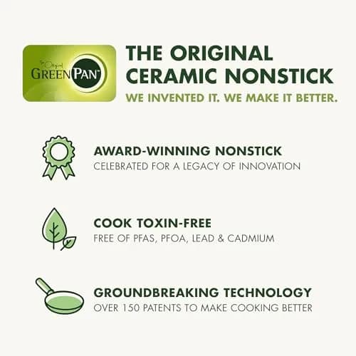 GreenPan Valencia Pro 2 Piece Ceramic Nonstick Skillet Set | 8" & 10" Durable & Oven Safe thumbnail 7
