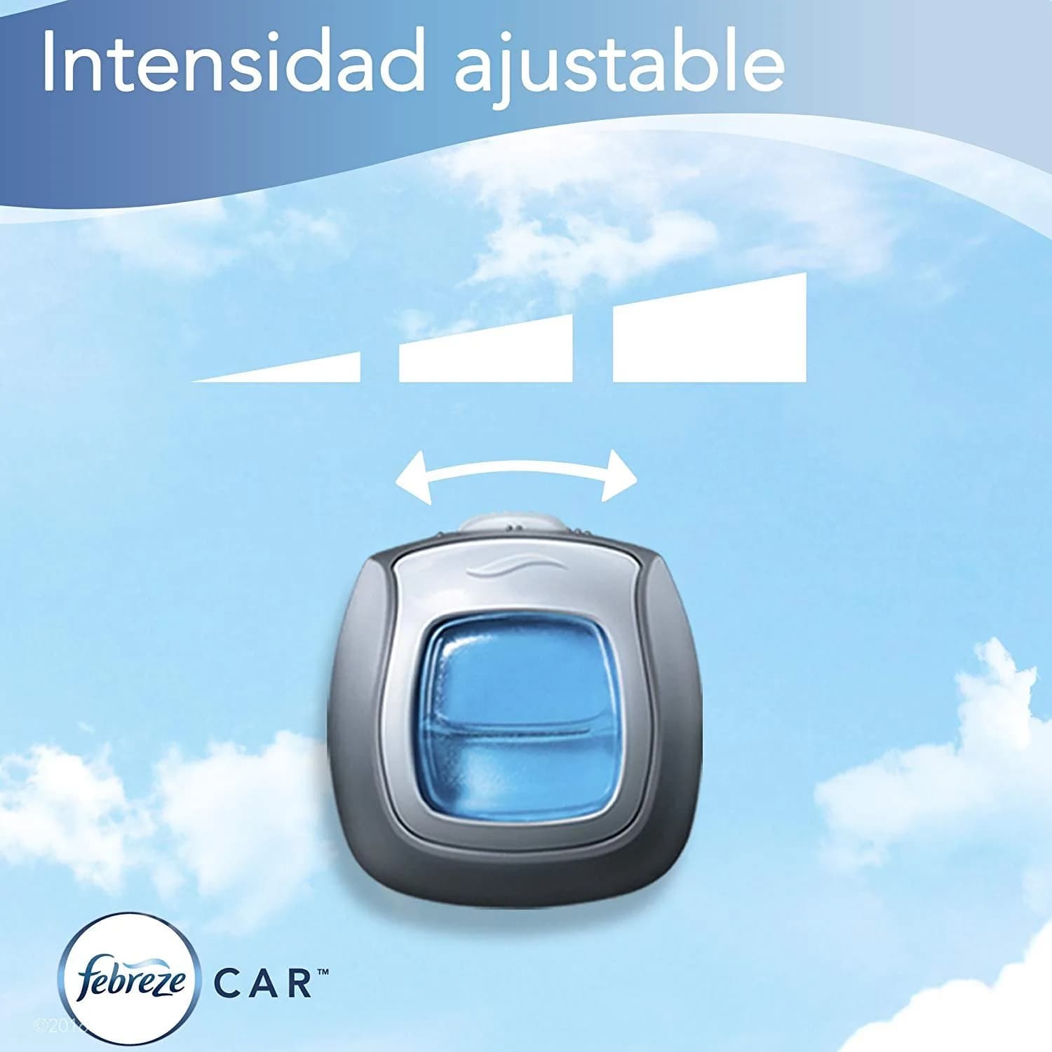 Febreze Car Air Freshener, Linen & Sky Scent, Set of 5 Clips | Lasts Up to 30 Days thumbnail 4