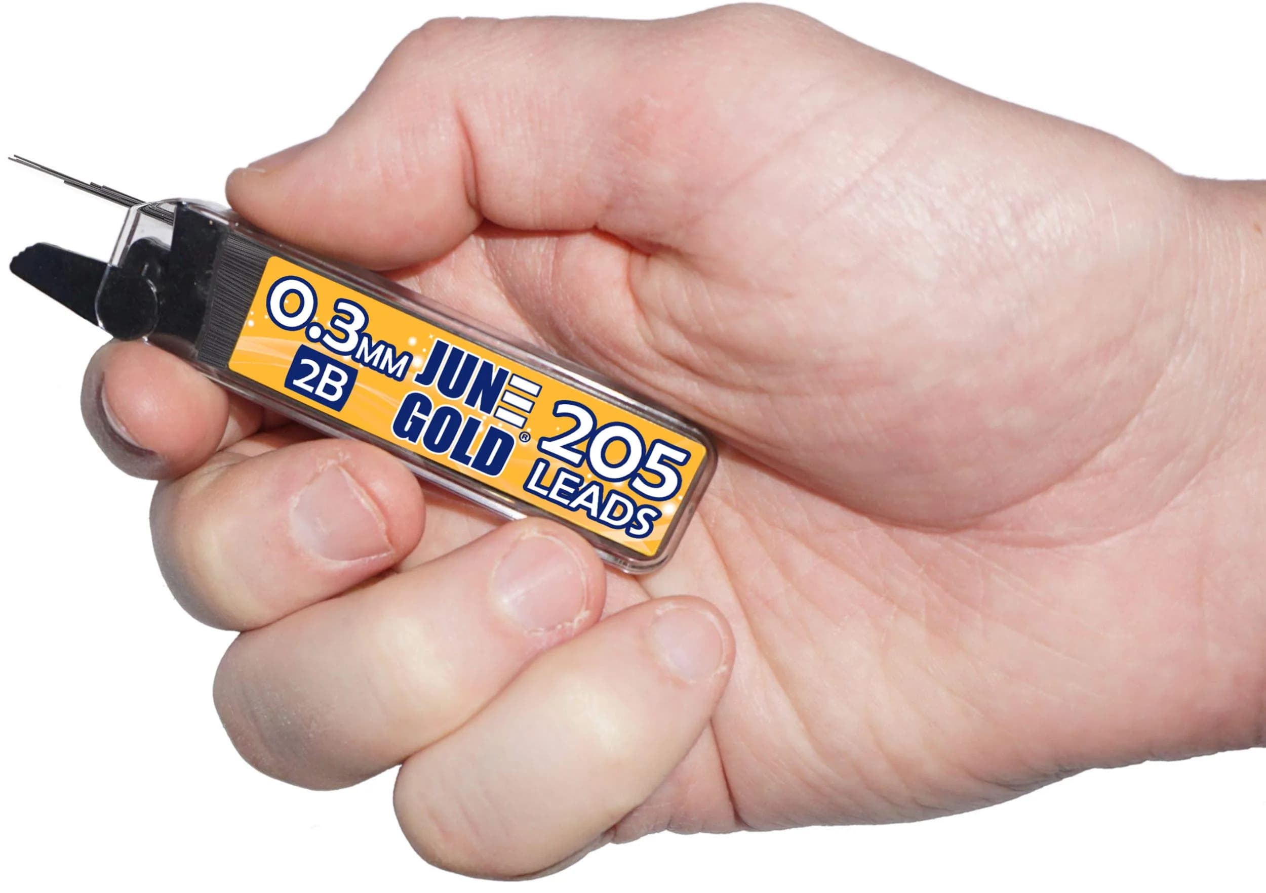 June Gold 0.3 mm 2B Graphite Lead Refills - Smooth, Break-Resistant Writing - view 2