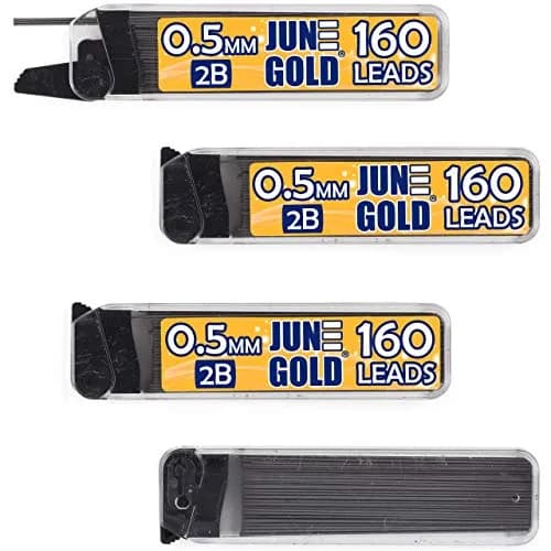 June Gold 0.5 mm 2B Graphite Lead Refills, 18 Count thumbnail 1