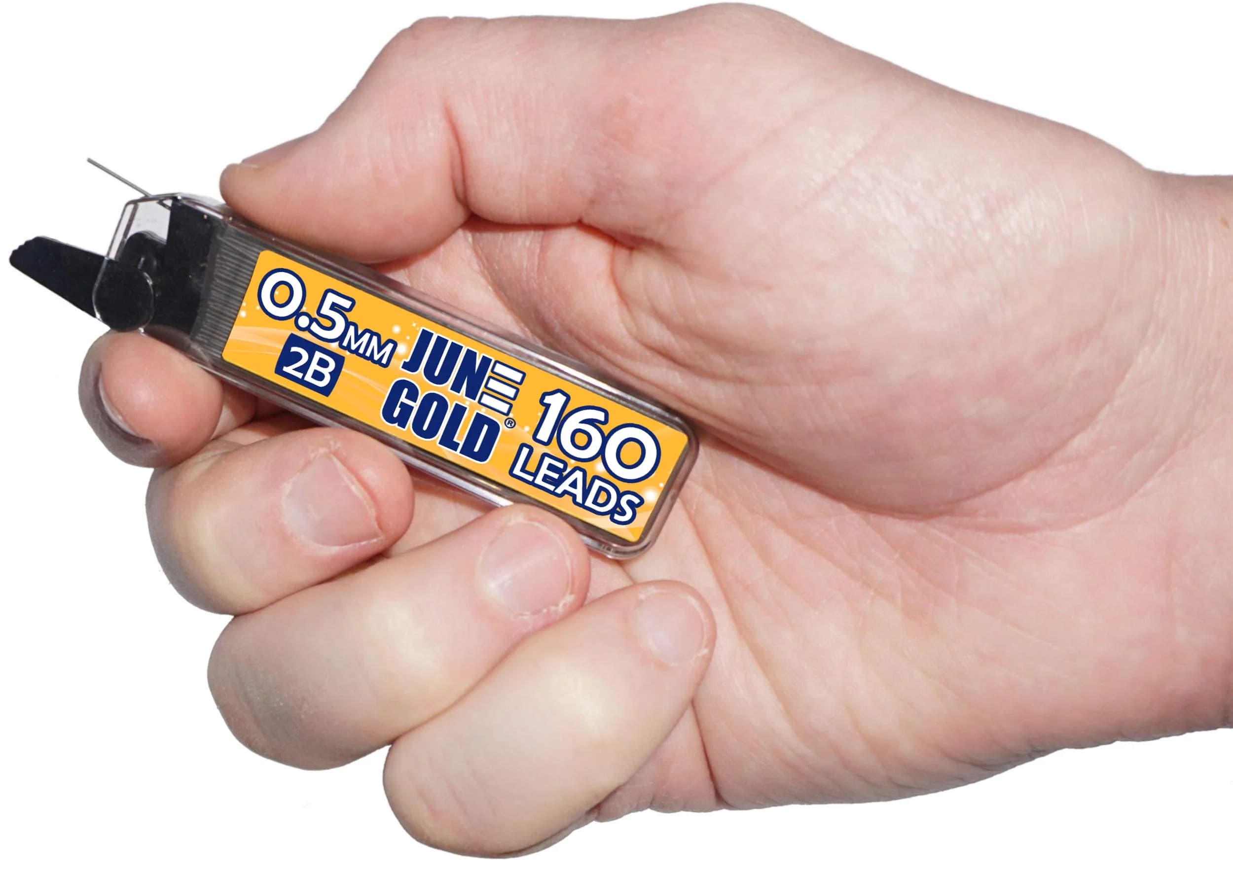 June Gold 0.5 mm 2B Graphite Lead Refills, 18 Count - view 2