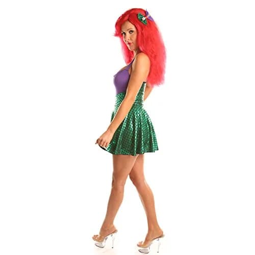 Disiao Sea Dreams Mermaids Role Play Costume Set Halloween Green and Purple | Mermaid Costume for Women thumbnail 4
