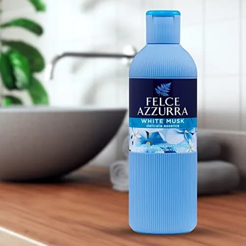 Felce Azzurra White Musk Delicate Essence Body Wash 650ml (22 Oz) | Fresh Clean Musk Scent thumbnail 1