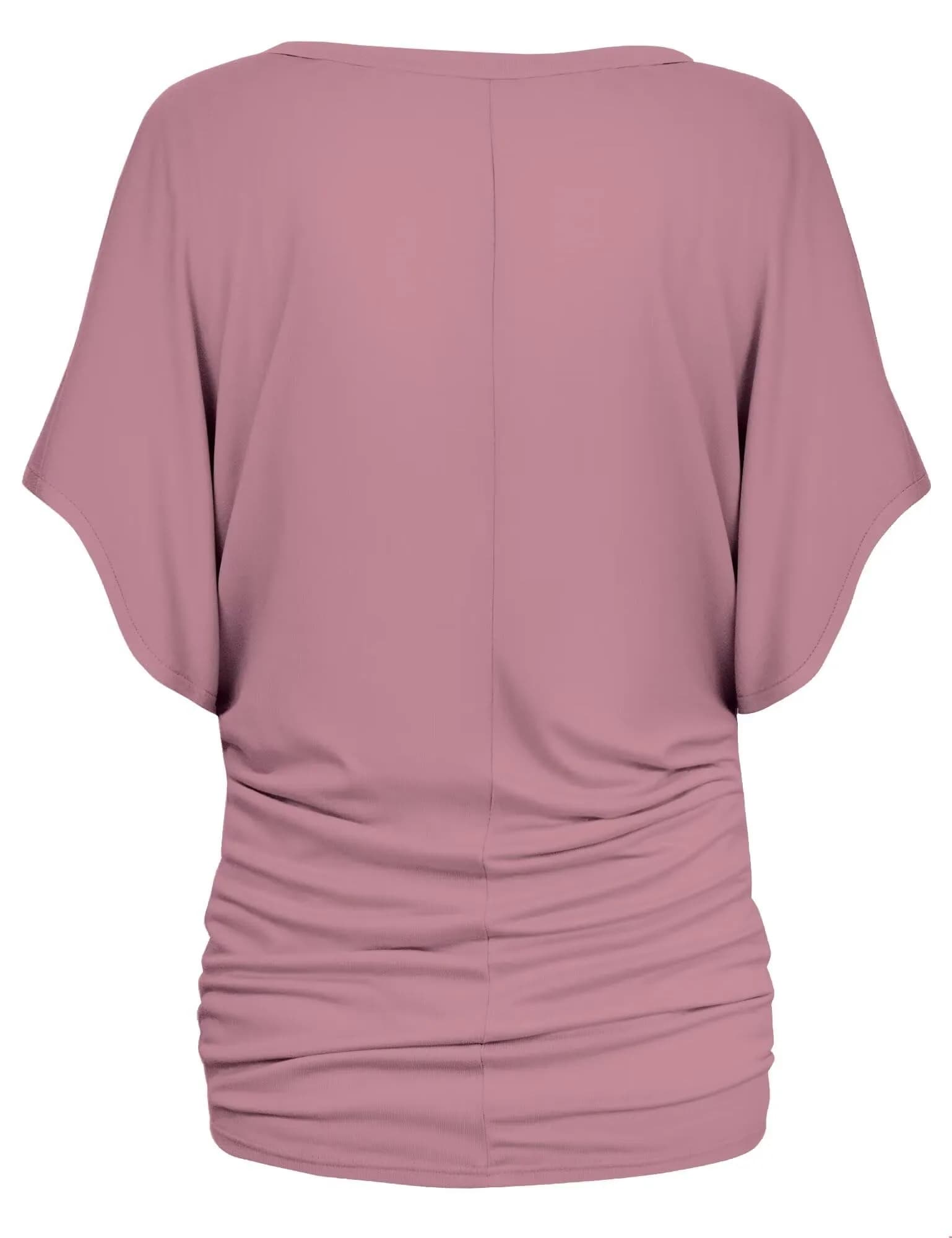 Hybrid & Company Womens Boat Neck Dolman Pink Top Shirt KT44130 ROSE XL | Casual & Comfortable Fit thumbnail 4
