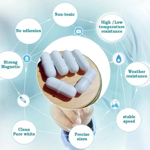 BBTCTY Magnetic Stirrer Stir Bar PTFE 7mm x 25mm | Inert, High Temp Resistance, 10PCS thumbnail 3