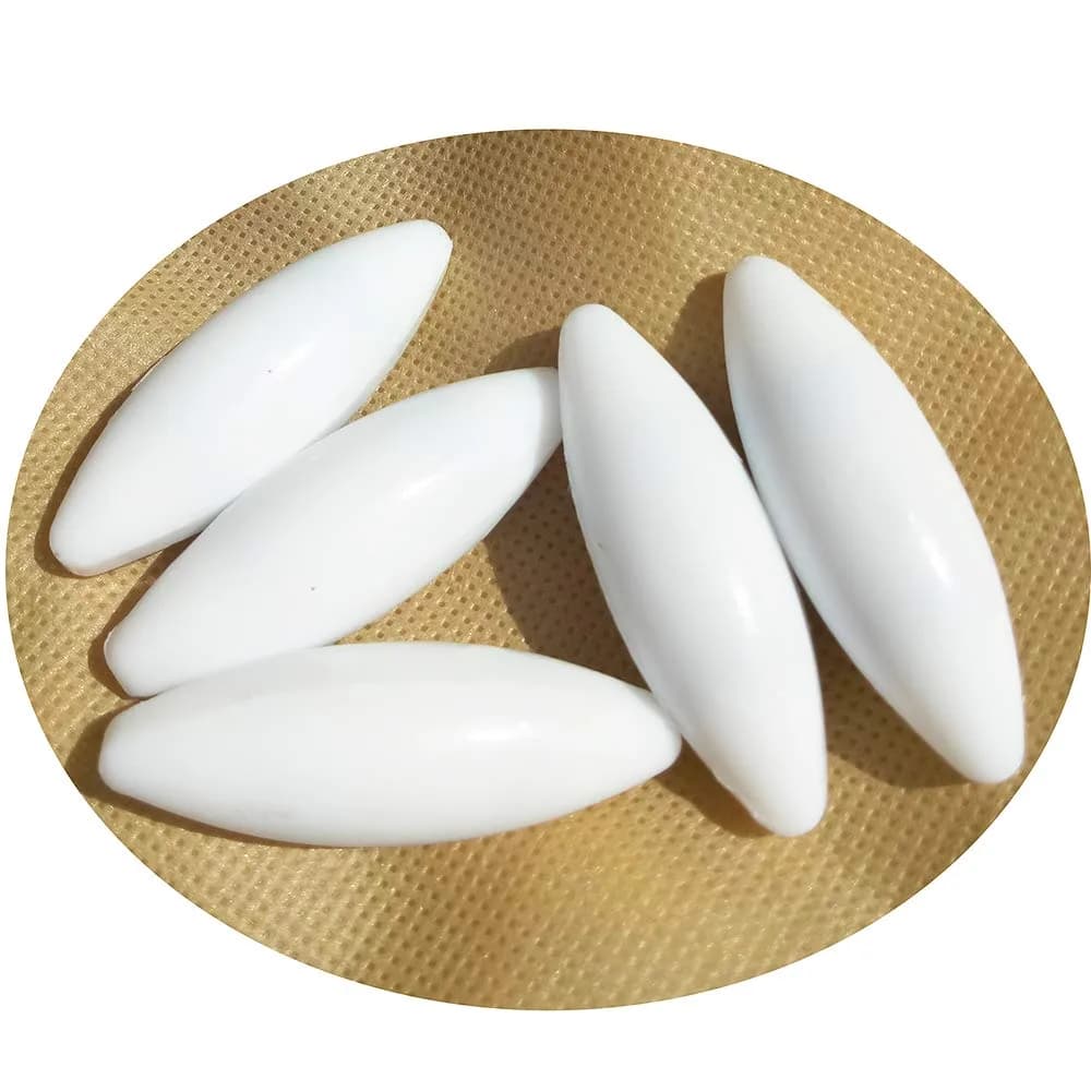 BBTCTY Olive Shape PTFE Magnetic Stirrer Mixer Stir Bars, 17mm x 50mm, Pack of 3 - main product image