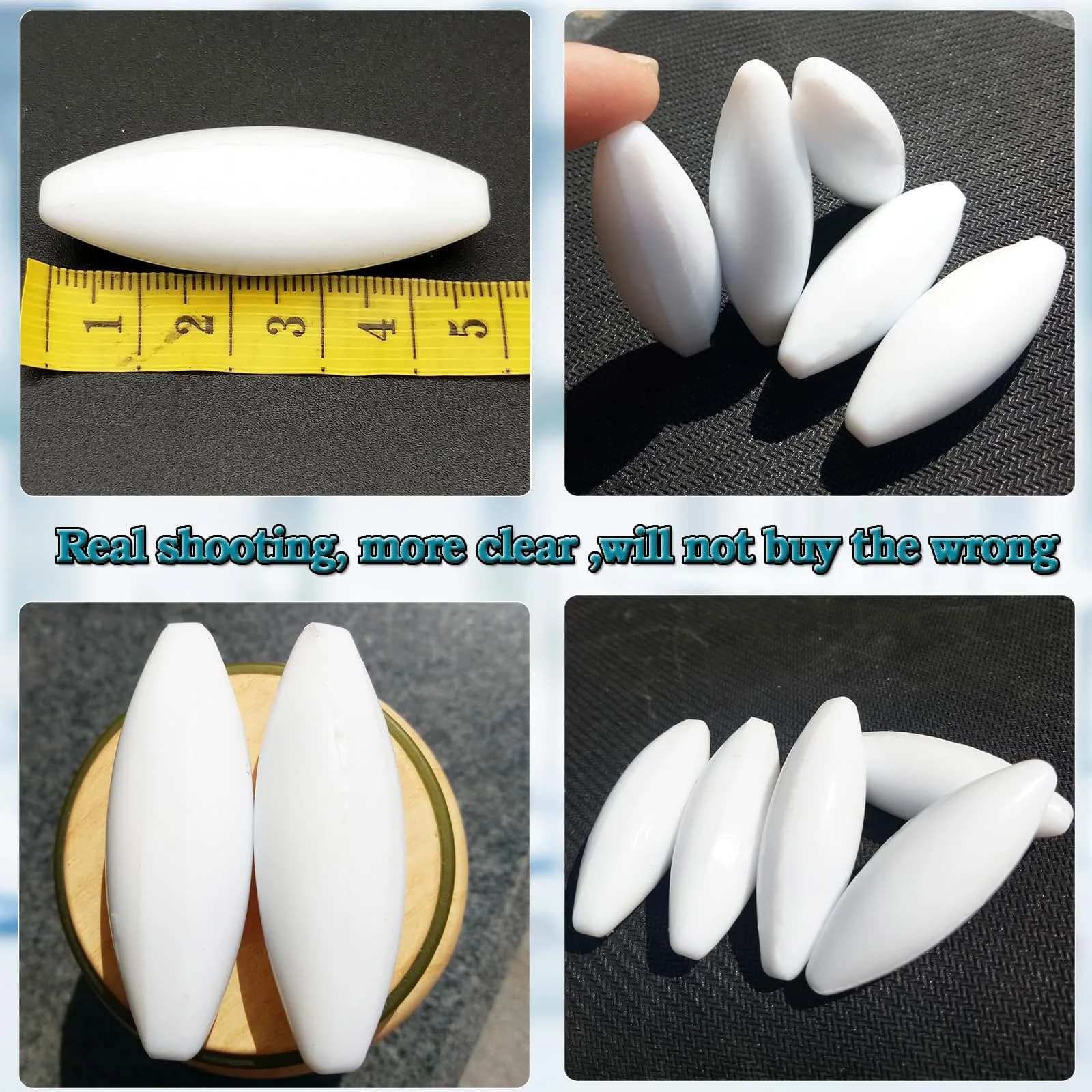 BBTCTY Olive Shape PTFE Magnetic Stirrer Mixer Stir Bars, 17mm x 50mm, Pack of 3 - view 2