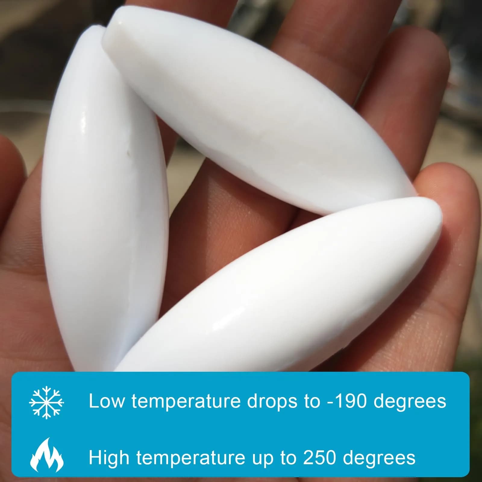 BBTCTY Olive Shape PTFE Magnetic Stirrer Mixer Stir Bars, 17mm x 50mm, Pack of 3 - view 4