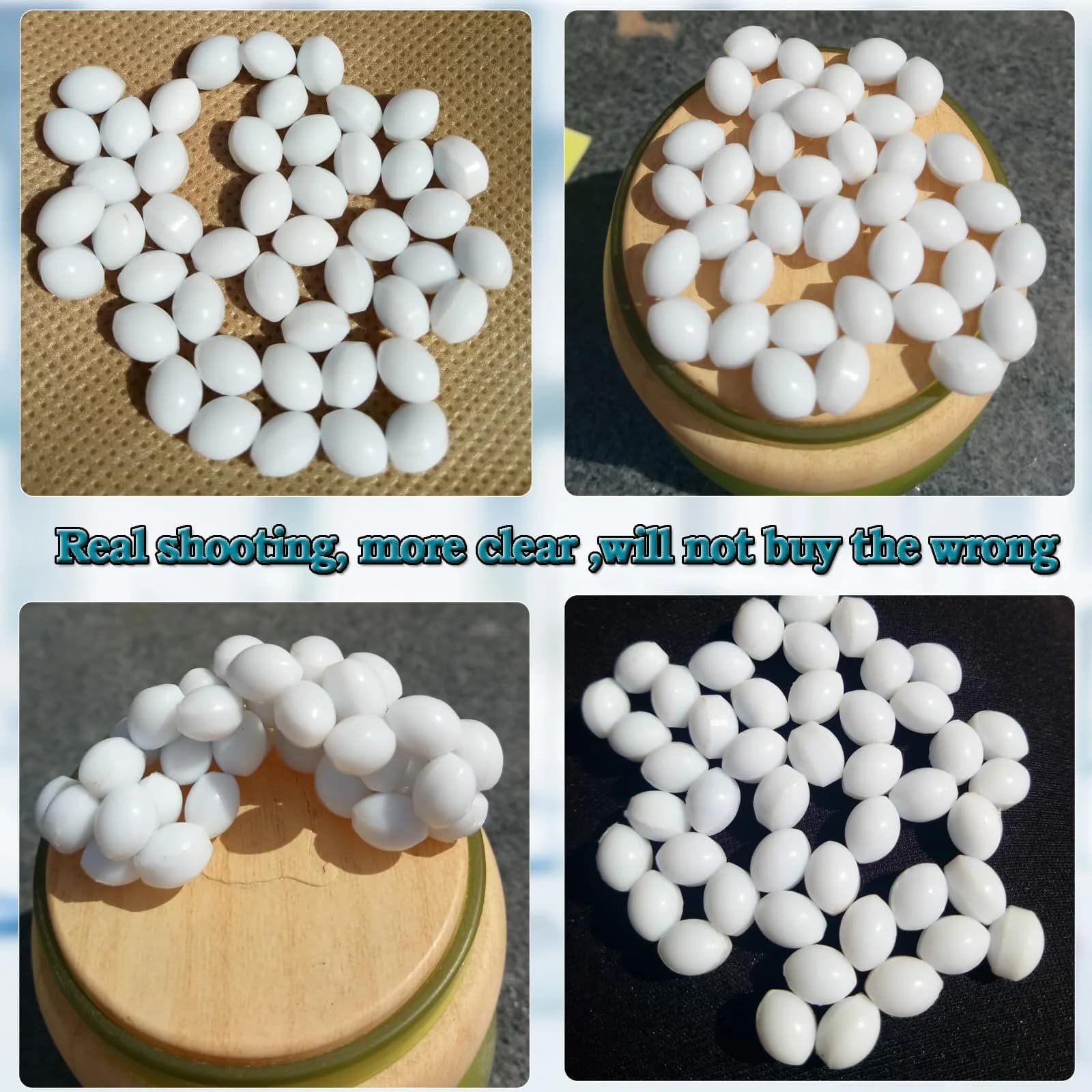 BBTCTY PTFE Olive Shape Magnetic Stirrer Mixer Stir Bars, 6x8mm, Pack of 10 - view 2