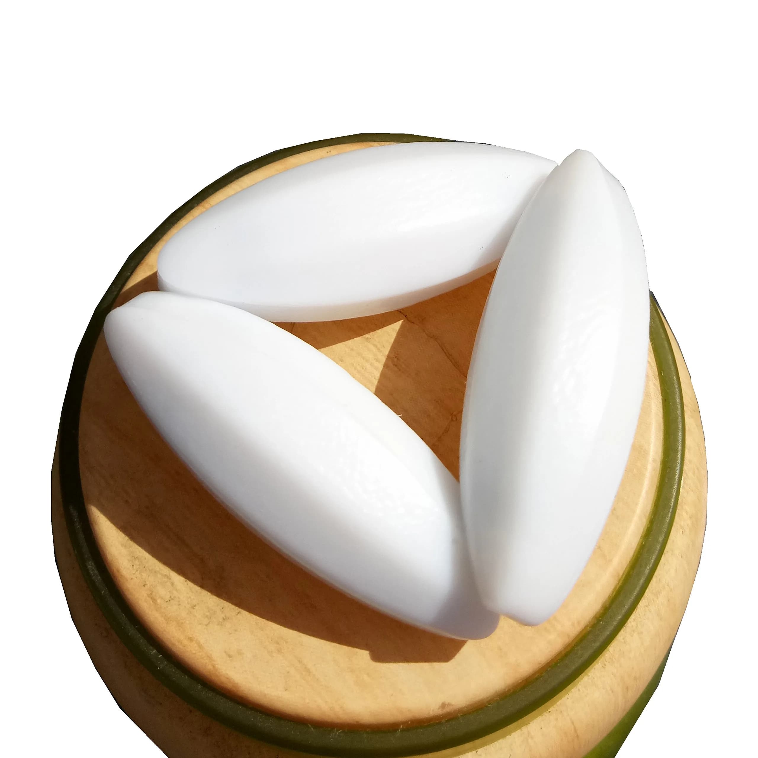 BBTCTY Olive Shape PTFE Magnetic Stirrer Mixer Stir Bars, 12mm x 35mm, Pack of 10 - main product image
