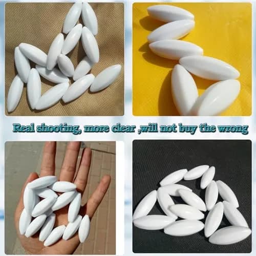 BBTCTY Magnetic Stirrer Stir Bar PTFE 12mm x 35mm | Olive Shape, 10pcs, High Resistance thumbnail 4