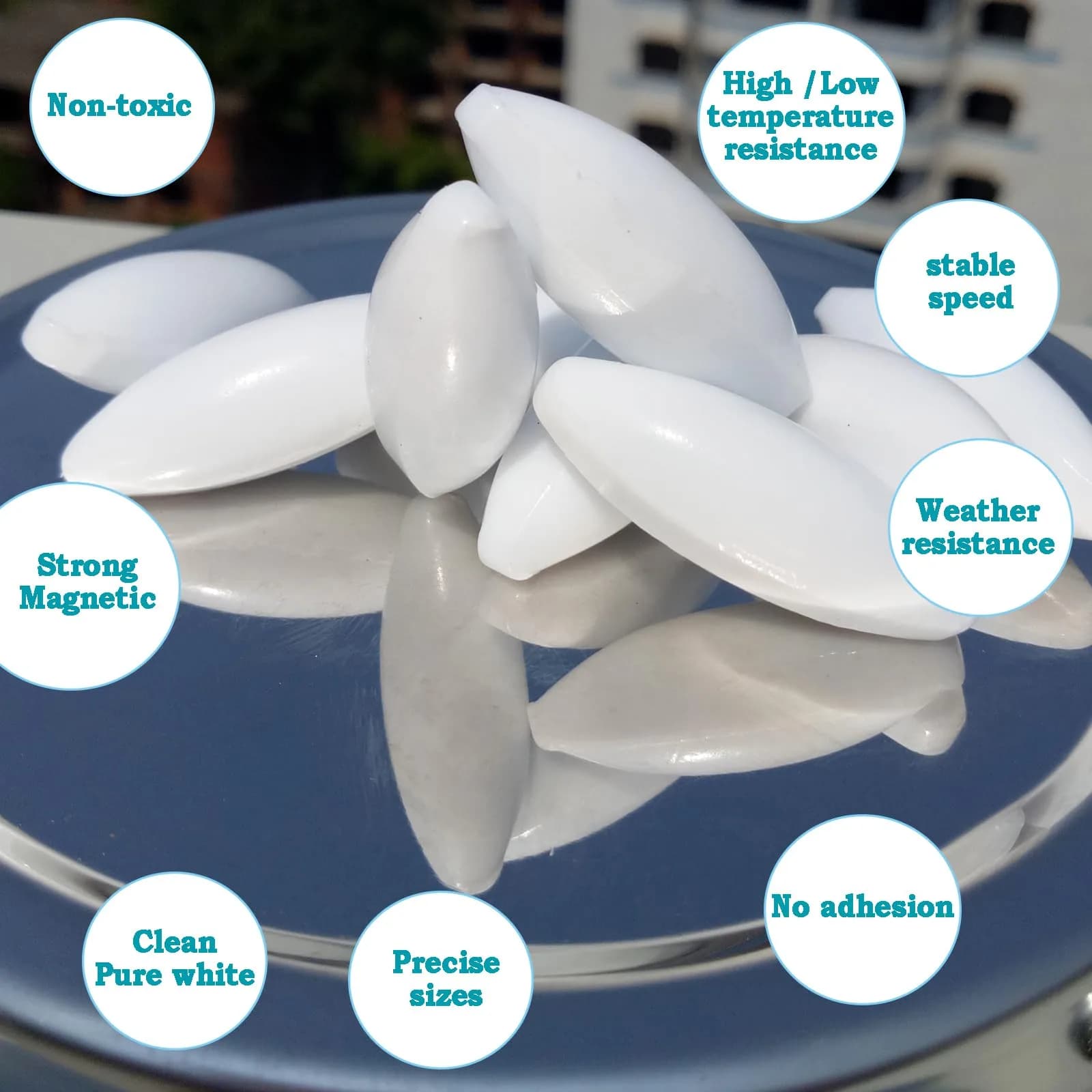 BBTCTY Olive Shape PTFE Magnetic Stirrer Mixer Stir Bars, 12mm x 35mm, Pack of 10 - view 3
