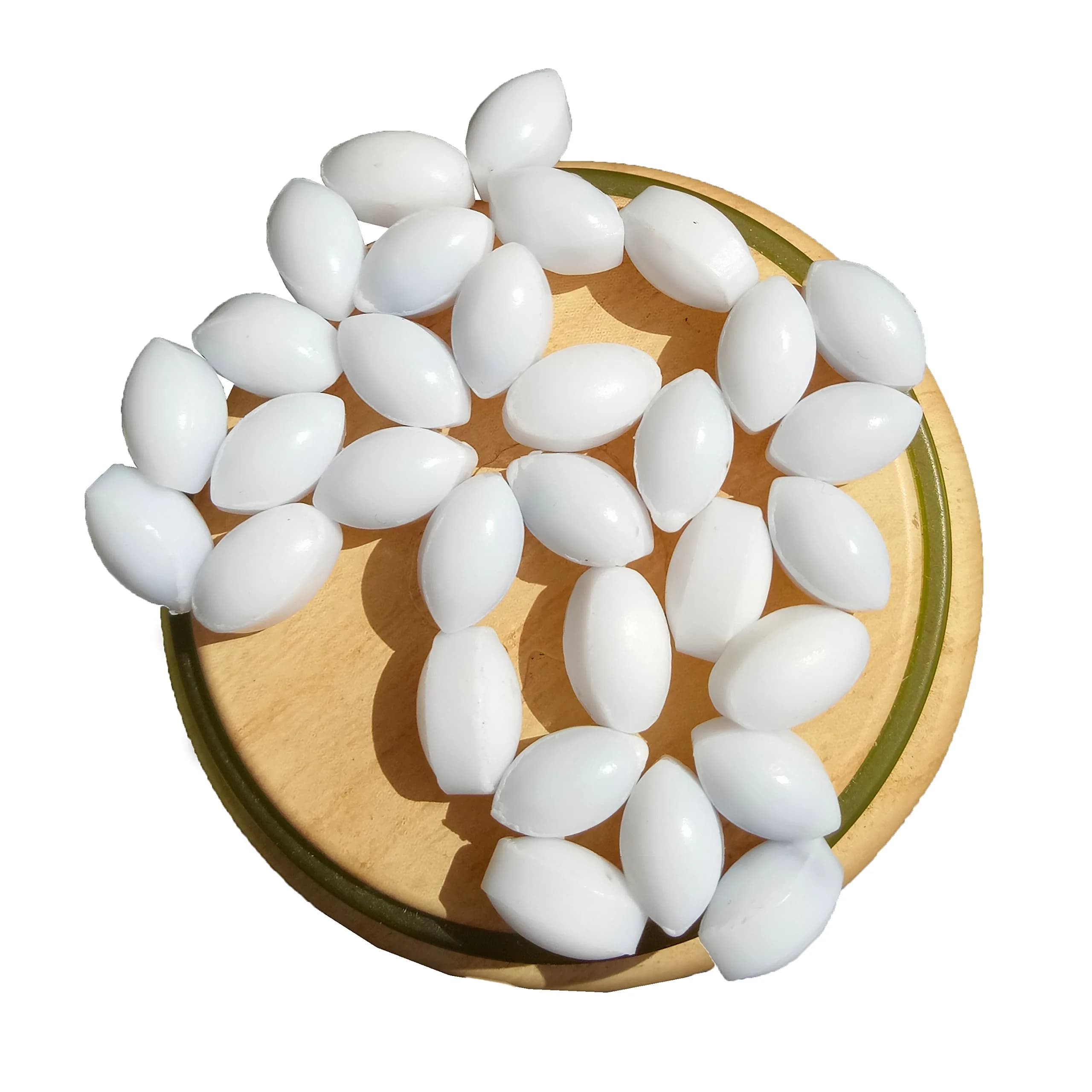 BBTCTY PTFE Magnetic Stirrer Mixer Stir Bars, Olive Shape 6mm x 10mm, Pack of 10 | Inert & Non-Toxic Lab Consumables - main product image