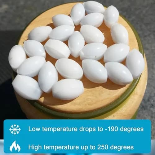 BBTCTY Magnetic Stirrer Stir Bar PTFE Olive Shape 6mmx10mm | Inert, Corrosion-Resistant, 10pcs thumbnail 4