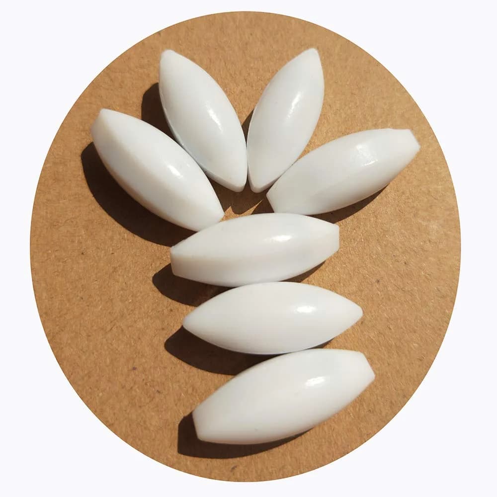 BBTCTY Olive Shape PTFE Magnetic Stirrer Mixer Stir Bars, 10mm x 25mm, Pack of 10 - main product image