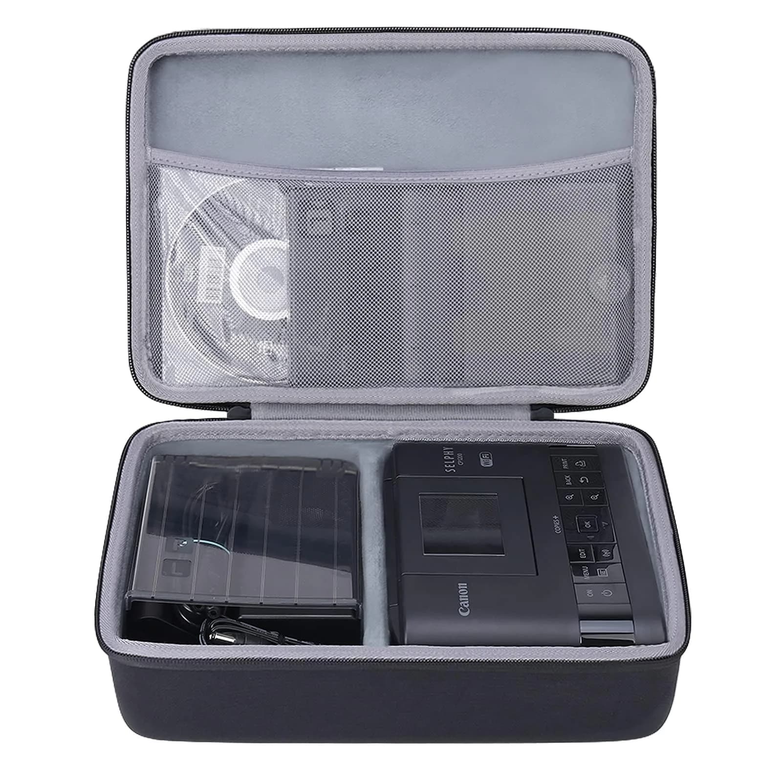 co2CREA Hard Case for Canon SELPHY CP1500/CP1300/CP1200 Photo Printer,Black | Shockproof Dustproof Water-Resistant — Black Case